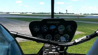 Robinson R66 Turbine Helicopter Start up and take off [upl. by Zysk790]