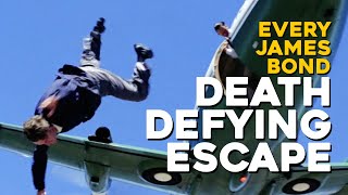 James Bond 007  EVERY DEATH DEFYING ESCAPE [upl. by Nellahs3]