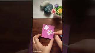 mini Canvas board painting ideas 💡acrylicpainting art craft [upl. by Fisk]