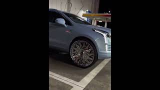 Cadillac XT5 on brushed 30” Rucci wheels [upl. by Salene901]