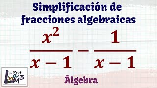 Fracciones algebraicas con igual denominador  La Prof Lina M3 [upl. by Carola]