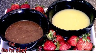 Chocolate Fondue Dips  One Pot Chef [upl. by Yl]