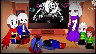 undertale react to fnf gorefield v2 sansfield [upl. by Marji]