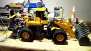 HEAVY RC KOMATSU WHEEL LOADER WA 6006 THE PRESSURE IS 32 Bar mit Turbo Sound RC LIVE ACTION [upl. by Llyrpa]