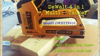 DeWalt 4 in 1 MultiTacker Staple Gun UPDATED [upl. by Speroni192]