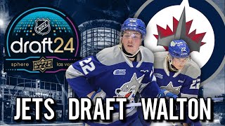 Winnipeg Jets Draft Kieron Walton 187th Overall [upl. by Arianne]