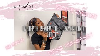 in depth review of sprayground tote  locations of where you can find them in store 🛍 [upl. by Etteinotna]