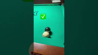 This pool table trick shot works when frozen on rail 8ballpool 8ballbilliards snooker 8pool [upl. by Akiner]