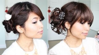 Everyday Hair Bun to Elegant Prom Updo Hairstyle  Bebexo [upl. by Fiel]