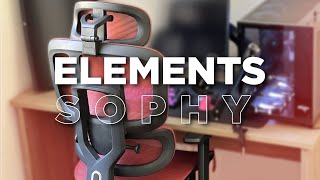 A MELHOR CADEIRA ERGONÔMICA EM 2024  Elements Sophy  Unboxing Montagem e Review [upl. by Kasevich709]