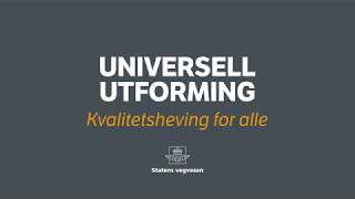 Statens vegvesen  Universell utforming  Arkitektoniske virkemidler tekstet [upl. by Gothard135]