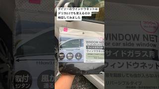 【車中泊】ダイソーのウインドウネットを使ってみよう！ デリカd5 網戸 [upl. by Standing]