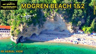 MOGREN Plaže 1 i 2 Snimak Dronom Oktobar 2023  MOGREN BEACH 1amp2 4K Aerial View MNE Crna Gora [upl. by Eicart847]