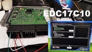 Read and write Bosch EDC17C10 with the Tricore TC1797 using Ktag [upl. by Anirhtak]