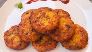 Leftover Rice Cutlets  Leftover Rice Tikki  Rice Potato Cutlet Recipe  How to Make Cutlet at Home [upl. by Ailisec150]