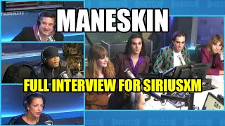 Måneskin full interviewintervista for SIRIUSXM US Radio [upl. by Ecidna]