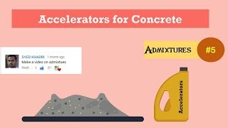 Accelerators for Concrete  Admixtures 5 [upl. by Domenico216]