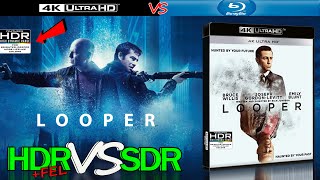 Looper 2012 HDR ANALYSIS 4K Blu Ray vs 1080p BD SDR 100nits TRUEDIFFERENCE WATCHINHDR [upl. by Aennyl]