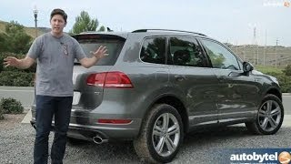 2014 Volkswagen Touareg TDI RLine Test Drive amp Diesel SUV Video Review [upl. by Norvell]