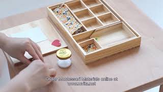 Montessori Gluing Activity Practical Life Exercise Montessori Materials and Presentation Ideas [upl. by Atikim403]