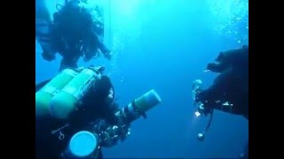 Deep CCR Tartiflette Team a 167 meter rebreather dive  the Blue Hole in Dahab [upl. by Crary743]