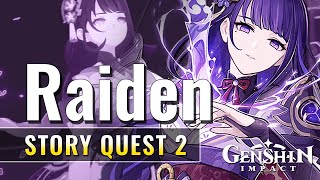 Raiden Shogun Story Quest Part 2 Full  Imperatrix Umbrosa Chapter Act II  Transient Dreams [upl. by Cappella]