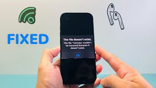 The file couldn’t be removed because it doesn’t exist on iPhone FIXED [upl. by Samy]