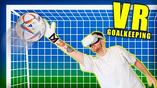 So I Tried VR Goalkeeping LOL  CleanSheet [upl. by Carrington]