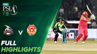 Full Highlights  Lahore Qalandars vs Islamabad United  Match 33  HBL PSL 7  ML2T [upl. by Ikiv]