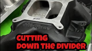 Does Cutting Down The Divider On A Dual Plane Intake Manifold Help [upl. by Ymma]