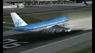 747  400 KLM CURACAO  AMSTERDAM [upl. by Ahsened]