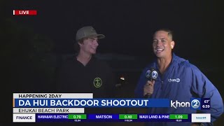 Da Hui Backdoor Shootout underway on Oʻahus North Shore [upl. by Audry]