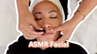 ASMR facial treatment whispers and sounds [upl. by Donall558]