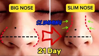 Top Exercises to Have a Beautiful Nose Shape  Natural Nose Slimming Exercise at Home [upl. by Akinehs683]