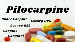 Pilocarpine nitrate pilocarpine pilocarpine pharmacology pilocarpine chemistry pilocarpine use [upl. by Favata]