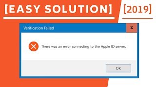 There was an error connecting to the Apple ID server Solution2019 [upl. by Brittain]