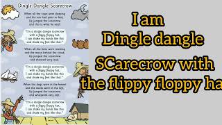 Dingle Dangle scarecrow with LyricsEnglish Rhymes with Lyrics [upl. by Inimak428]