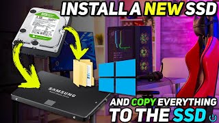 How To Install a New SSD and Copy Windows All Files and Apps To The New Drive 🖥️🔥 [upl. by Stevena]