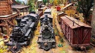 The Best and Most Detailed Large  Scale Model Railroad layout in the World 4K UHD [upl. by Einaffit]