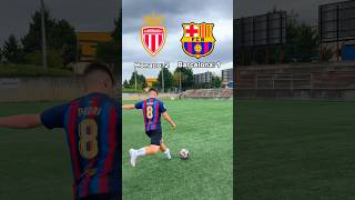 FC Barcelona VS Monaco en FUTGOLF [upl. by Coleen]