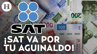 ¡Ya viene el aguinaldo 2023 Descubre cuanto te quitará el SAT de impuestos por esta prestación [upl. by Deryl]