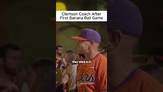 The Clemson Tigers are naturals at Banana Ball savannahbananabaseball baseball [upl. by Xonel]