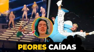 🤣 Grandes caídas de FAMOSOS en vivo 😂 [upl. by Nitreb]