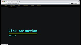 Link Animation Made Easy A Guide to Creating EyeCatching Effects with HTML and CSS sdevin [upl. by Boigie612]