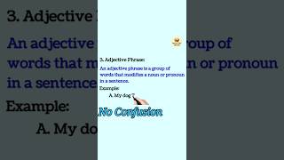 Adjective Phrase in english grammar trending english phrases shortsvideo [upl. by Amilb]