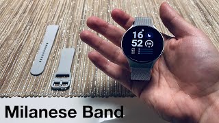 Galaxy Watch 4 amp 5 Milanese Band unboxing  deutsch [upl. by Enayd909]