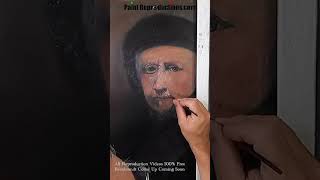 Rembrandt Self Portrait with Collar Up Work in Progress part 1 rembrandt oilpainting painting [upl. by Doykos]