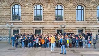 Knabenchöre Flashmob vor dem Hamburger Rathaus 12102024 [upl. by Slrahc]