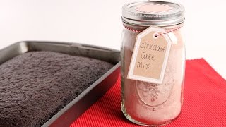 DIY Chocolate Cake Mix  Edible Gifts [upl. by Bunnie]