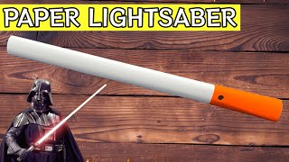 How to Make a Paper Lightsaber from Star Wars Origami  Paper Weapons [upl. by Clive]